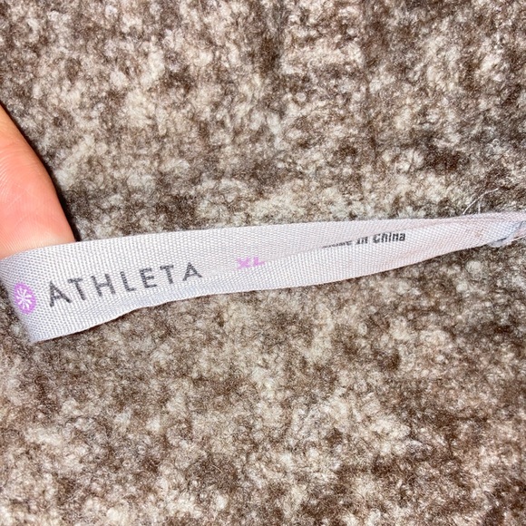 Athleta Mill Valley Hooded Open Front Wrap Sweater Wool Yak Blend Size XL - Picture 6 of 7